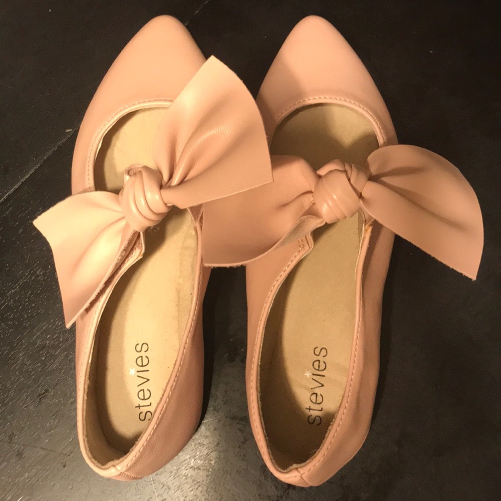 Stevies pink girls flats